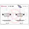 Brembo | Bremsbelagsatz, Scheibenbremse | P 50 023