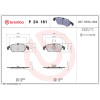 Brembo | Bremsbelagsatz, Scheibenbremse | P 24 161