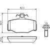 BOSCH | Bremsbelagsatz, Scheibenbremse | 0 986 460 993