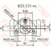 TRW | Radbremszylinder | BWB111