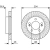 BOSCH | Bremsscheibe | 0 986 479 D32