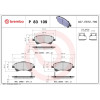 Brembo | Bremsbelagsatz, Scheibenbremse | P 83 109