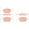 TRW | Bremsbelagsatz, Scheibenbremse | GDB1532