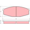 TRW | Bremsbelagsatz, Scheibenbremse | GDB251