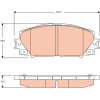 TRW | Bremsbelagsatz, Scheibenbremse | GDB3459