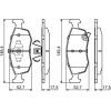 BOSCH | Bremsbelagsatz, Scheibenbremse | 0 986 494 687