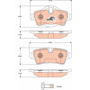 TRW | Bremsbelagsatz, Scheibenbremse | GDB1766