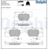 Delphi | Bremsbelagsatz, Scheibenbremse | LP1672