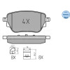 Meyle | Bremsbelagsatz, Scheibenbremse | 025 229 8617