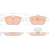 TRW | Bremsbelagsatz, Scheibenbremse | GDB2051