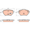 TRW | Bremsbelagsatz, Scheibenbremse | GDB2036