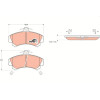 TRW | Bremsbelagsatz, Scheibenbremse | GDB1198