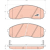 TRW | Bremsbelagsatz, Scheibenbremse | GDB3433