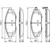 BOSCH | Bremsbelagsatz, Scheibenbremse | 0 986 494 684