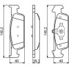 BOSCH | Bremsbelagsatz, Scheibenbremse | 0 986 494 697