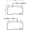 Brembo | Bremsbelagsatz, Scheibenbremse | P 23 082