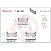 Brembo | Bremsbelagsatz, Scheibenbremse | P 49 021