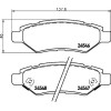 Brembo | Bremsbelagsatz, Scheibenbremse | P 09 014