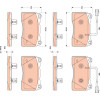 TRW | Bremsbelagsatz, Scheibenbremse | GDB1888
