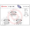 Brembo | Bremsbelagsatz, Scheibenbremse | P 23 170