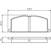 BOSCH | Bremsbelagsatz, Scheibenbremse | 0 986 468 701