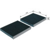 BOSCH 0 986 628 561 Innenraumfilter FILTER+