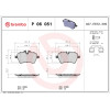 Brembo | Bremsbelagsatz, Scheibenbremse | P 06 051