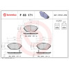 Brembo | Bremsbelagsatz, Scheibenbremse | P 83 171