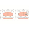 TRW | Bremsbelagsatz, Scheibenbremse | GDB1305