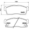 Brembo | Bremsbelagsatz, Scheibenbremse | P 61 108