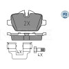 Meyle | Bremsbelagsatz, Scheibenbremse | 025 236 2316/PD