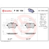 Brembo | Bremsbelagsatz, Scheibenbremse | P 06 104