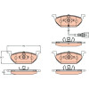 TRW | Bremsbelagsatz, Scheibenbremse | GDB2108