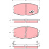 TRW | Bremsbelagsatz, Scheibenbremse | GDB3342