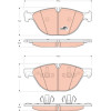 TRW | Bremsbelagsatz, Scheibenbremse | GDB1728