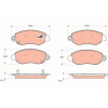 TRW | Bremsbelagsatz, Scheibenbremse | GDB1424