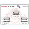 Brembo | Bremsbelagsatz, Scheibenbremse | P 30 040