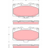 TRW | Bremsbelagsatz, Scheibenbremse | GDB3307