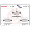 Brembo | Bremsbelagsatz, Scheibenbremse | P 11 015