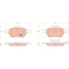 TRW | Bremsbelagsatz, Scheibenbremse | GDB1540