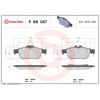 Brembo | Bremsbelagsatz, Scheibenbremse | P 68 057