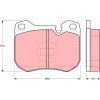 TRW | Bremsbelagsatz, Scheibenbremse | GDB309