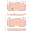 TRW | Bremsbelagsatz, Scheibenbremse | GDB1733