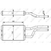 NRF | Wärmetauscher, Innenraumheizung | mit Rohr | 58358