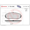 Brembo | Bremsbelagsatz, Scheibenbremse | P 79 018