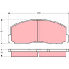 TRW | Bremsbelagsatz, Scheibenbremse | GDB355