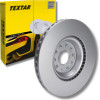 TEXTAR PRO+ 92229805 Bremsscheibe 340mm + Bremsbeläge 2473803 mit integriertem Verschleißwarnkontakt