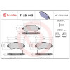 Brembo | Bremsbelagsatz, Scheibenbremse | P 28 045