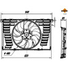 NRF | Lüfter, Motorkühlung | 470080