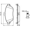 BOSCH | Bremsbelagsatz, Scheibenbremse | 0 986 494 662